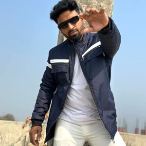 Premium pedding jacket (blue chain)