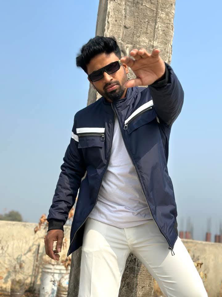 Premium pedding jacket (blue chain)