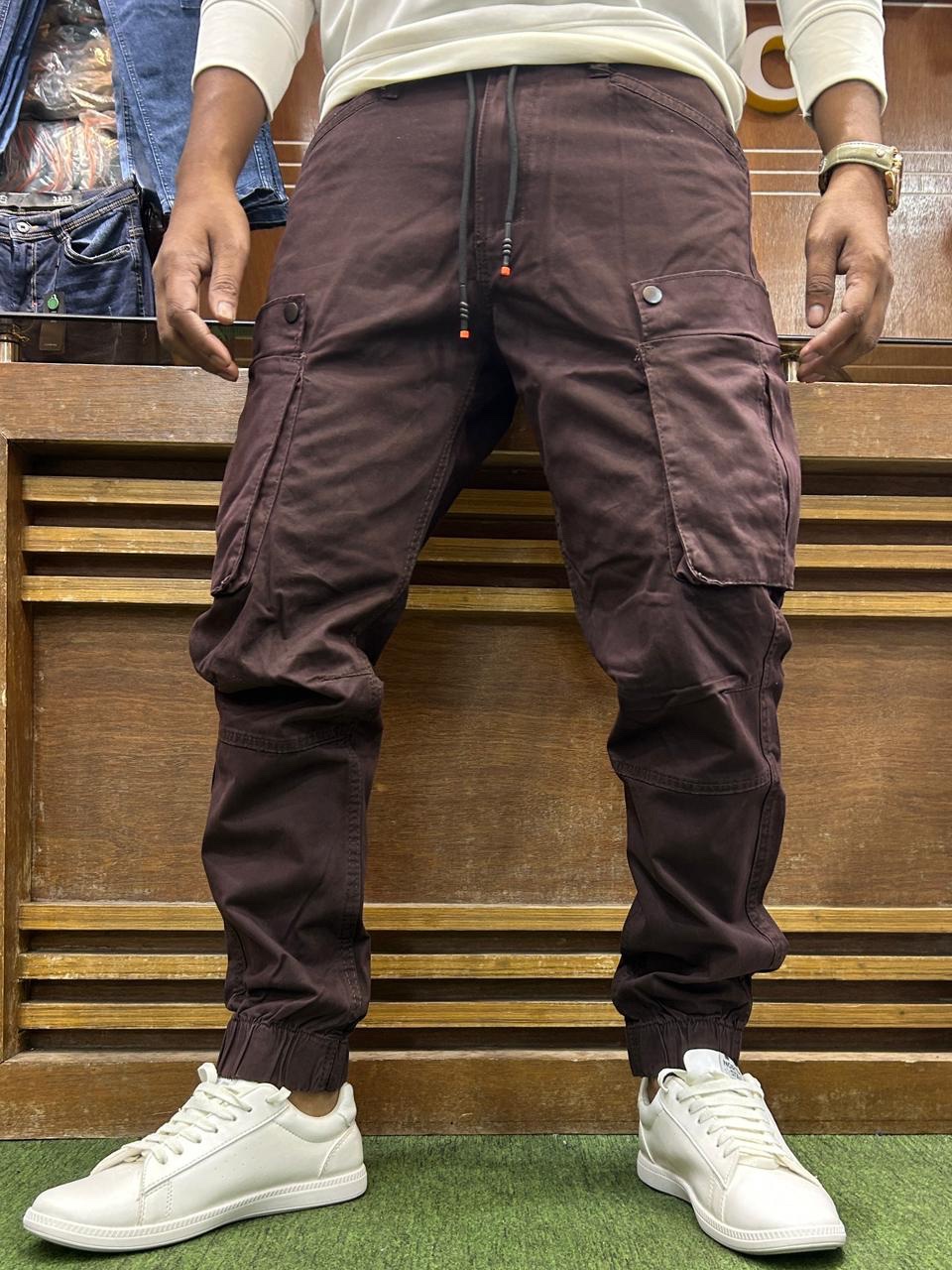 Cargo joggers pant (premium coffe)
