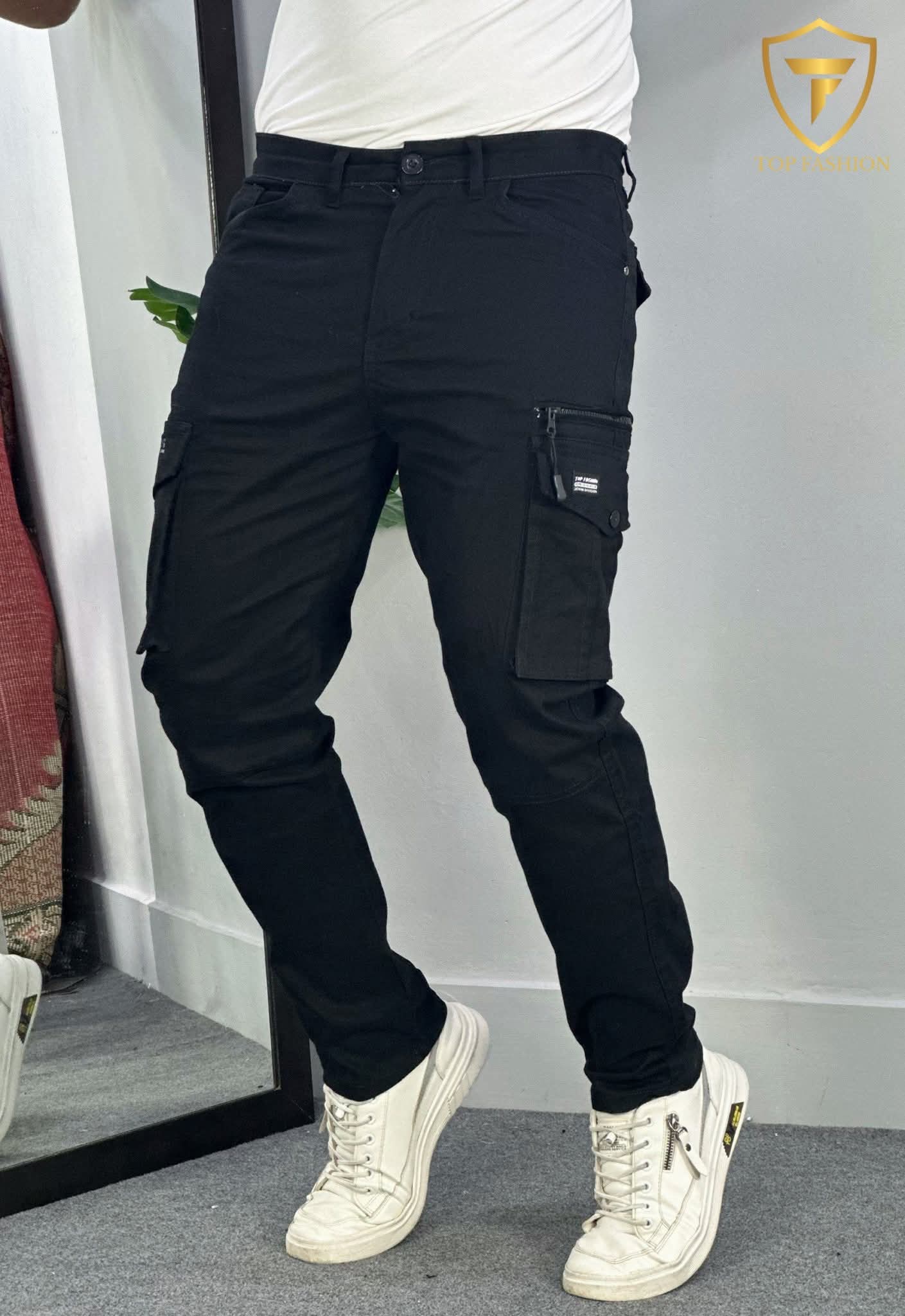 Men's cargo Pant (top black)