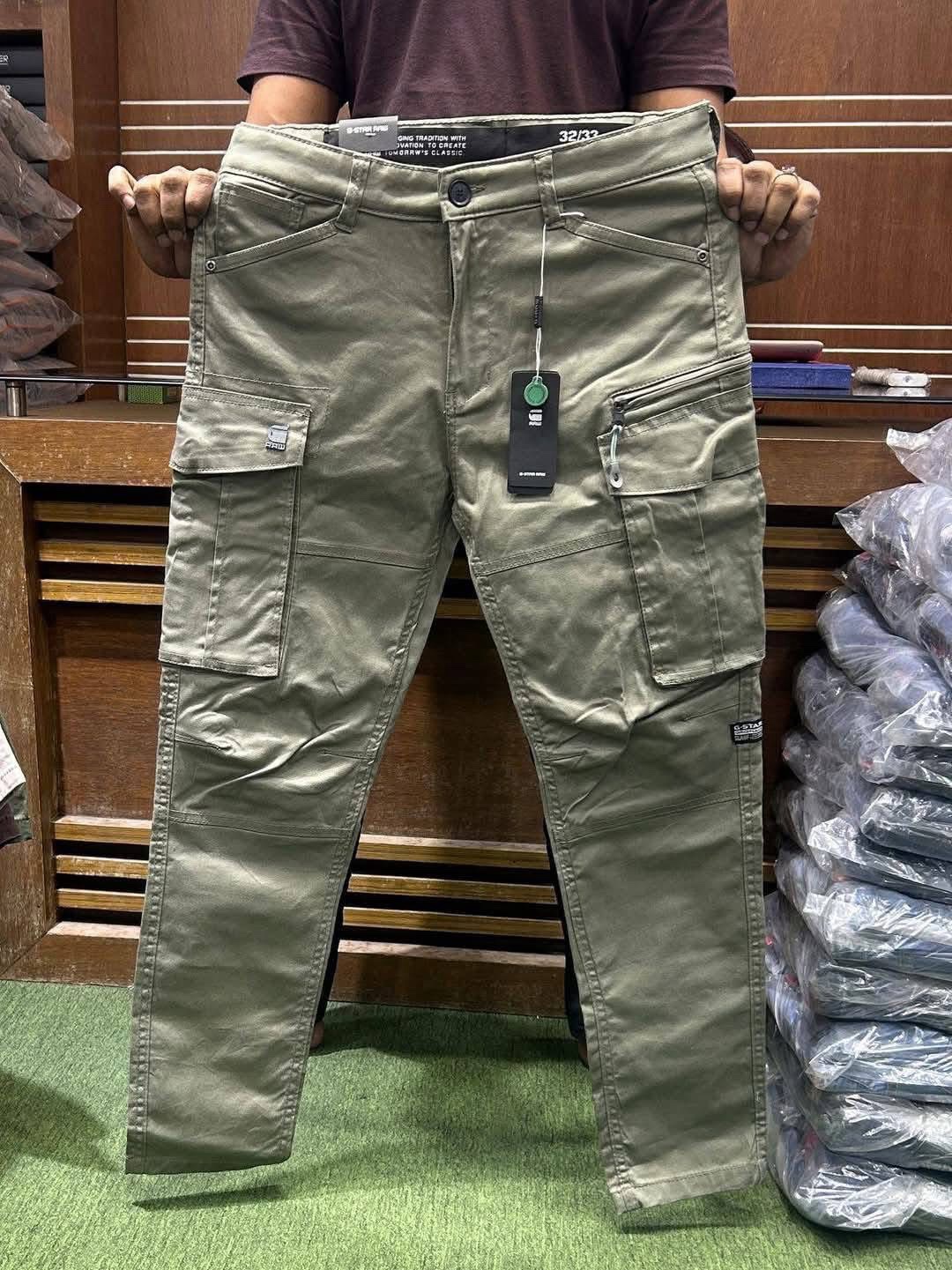 Men's cargo Pant (Olive halka)