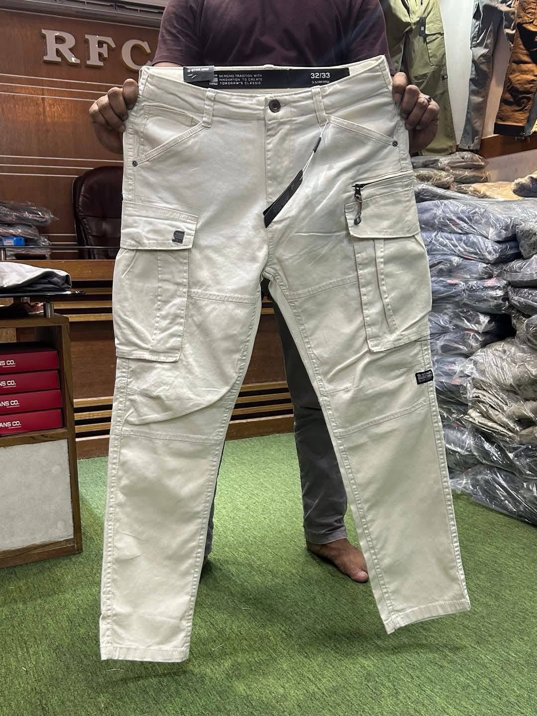 Men's cargo Pant (Premium off white)
