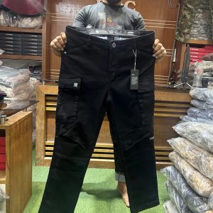Men's cargo Pant (denim black baggy)