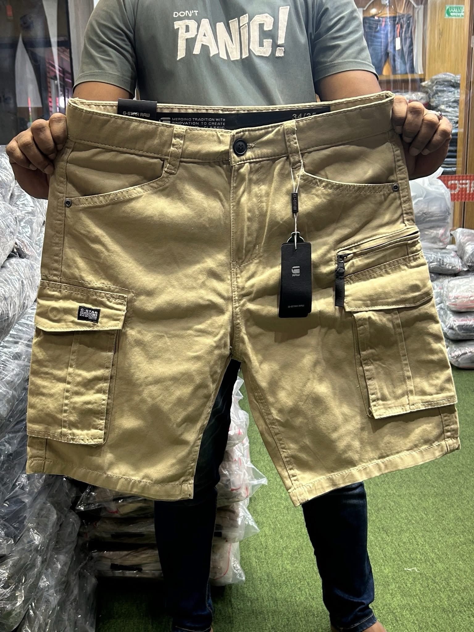 Cargo half pant (Premium khaki)