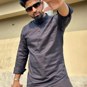 Premium katua shirt( black)