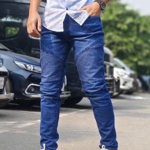 Denim cargo pant (Biker model blue)