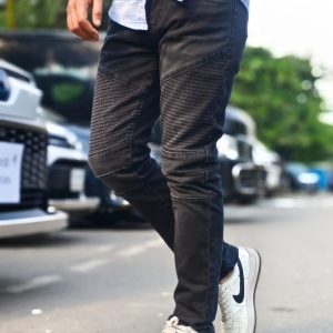 Denim cargo pant (Biker model black)