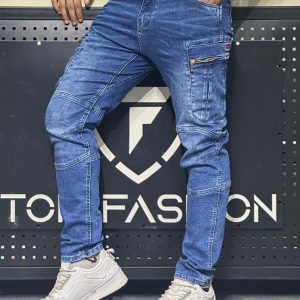Denim cargo pant (Blue)