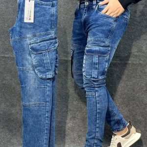 Denim cargo pant (x Blue old)