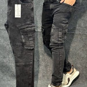 Denim cargo pant (x deep ash old)